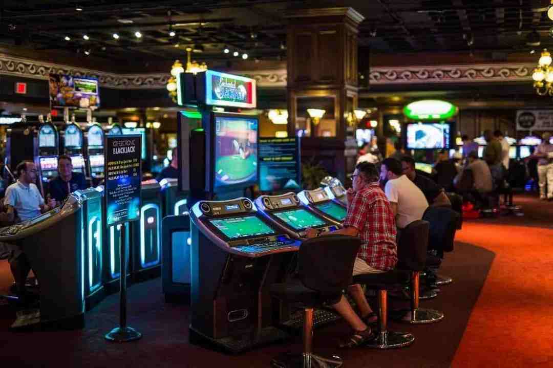 Khu vực casino được trưng bày đặc trưng