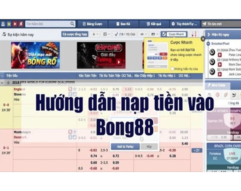 Bong88 cung cấp nhiều phương thức thanh toán để người chơi lựa chọn